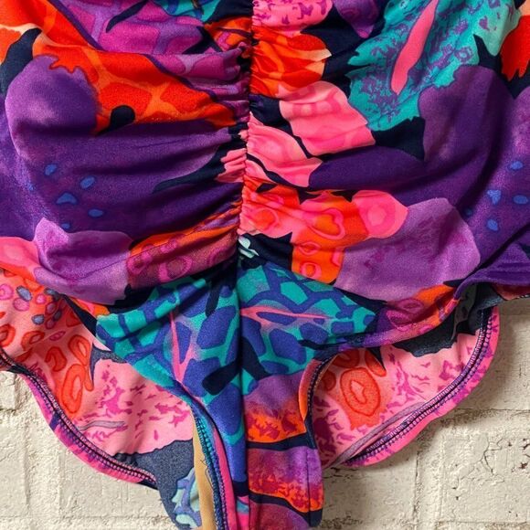 Vintage Maxine of Hollywood One Piece Tropical Resort Swimsuit 12 - Picture 4 of 9